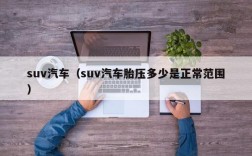 suv汽车（suv汽车胎压多少是正常范围）