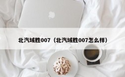 北汽域胜007（北汽域胜007怎么样）