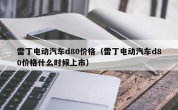 雷丁电动汽车d80价格（雷丁电动汽车d80价格什么时候上市）