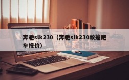 奔驰slk230（奔驰slk230敞篷跑车报价）