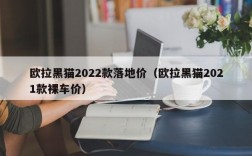 欧拉黑猫2022款落地价（欧拉黑猫2021款裸车价）