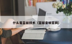 什么是蓝驱技术（蓝驱音响官网）