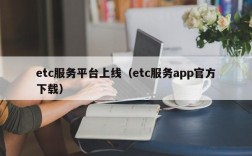 etc服务平台上线（etc服务app官方下载）