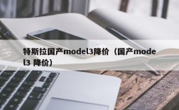 特斯拉国产model3降价（国产model3 降价）