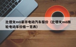 比德文m8豪华电动汽车报价（比德文m8四轮电动车价格一览表）