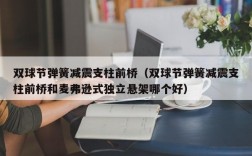 双球节弹簧减震支柱前桥（双球节弹簧减震支柱前桥和麦弗逊式独立悬架哪个好）