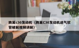 腾翼c30发动机（腾翼C30发动机进气软管破解视频讲解）