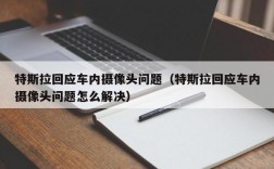 特斯拉回应车内摄像头问题（特斯拉回应车内摄像头问题怎么解决）