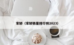 家轿（家轿销量排行榜2023）