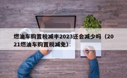 燃油车购置税减半2023还会减少吗（2021燃油车购置税减免）