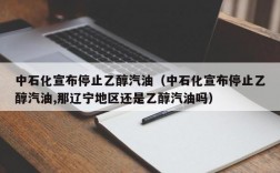 中石化宣布停止乙醇汽油（中石化宣布停止乙醇汽油,那辽宁地区还是乙醇汽油吗）