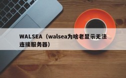 WALSEA（walsea为啥老显示无法连接服务器）