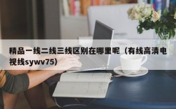 精品一线二线三线区别在哪里呢（有线高清电视线sywv75）